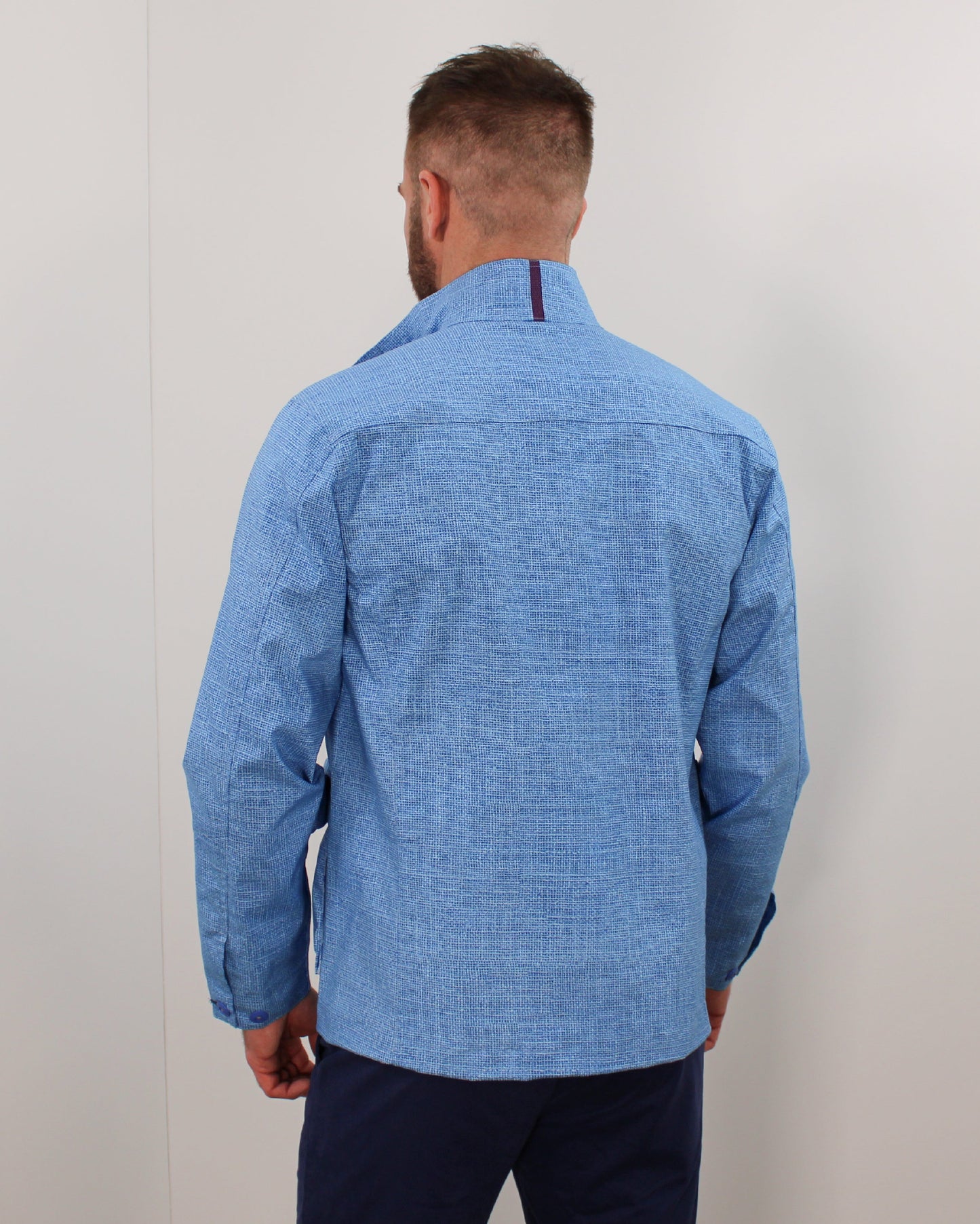 Mission Burlap Blue