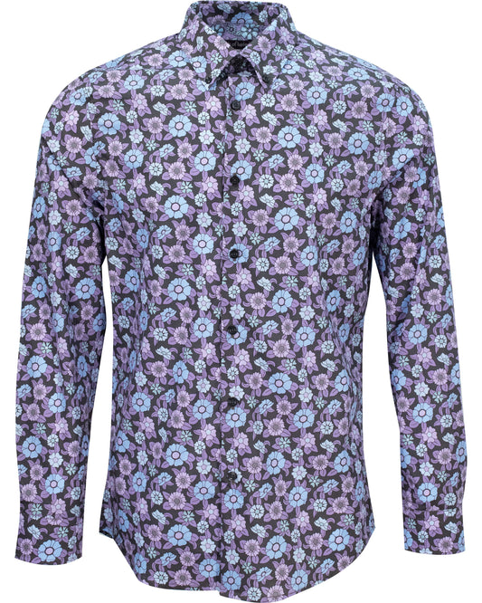 MORRIS GROOVY FLORAL HEMD - RAUCH
