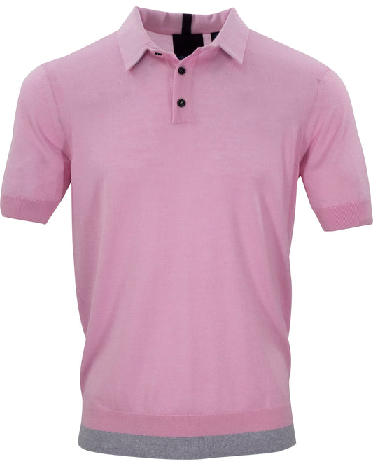 PILGRIM POLO SHIRT IN PINK SKY