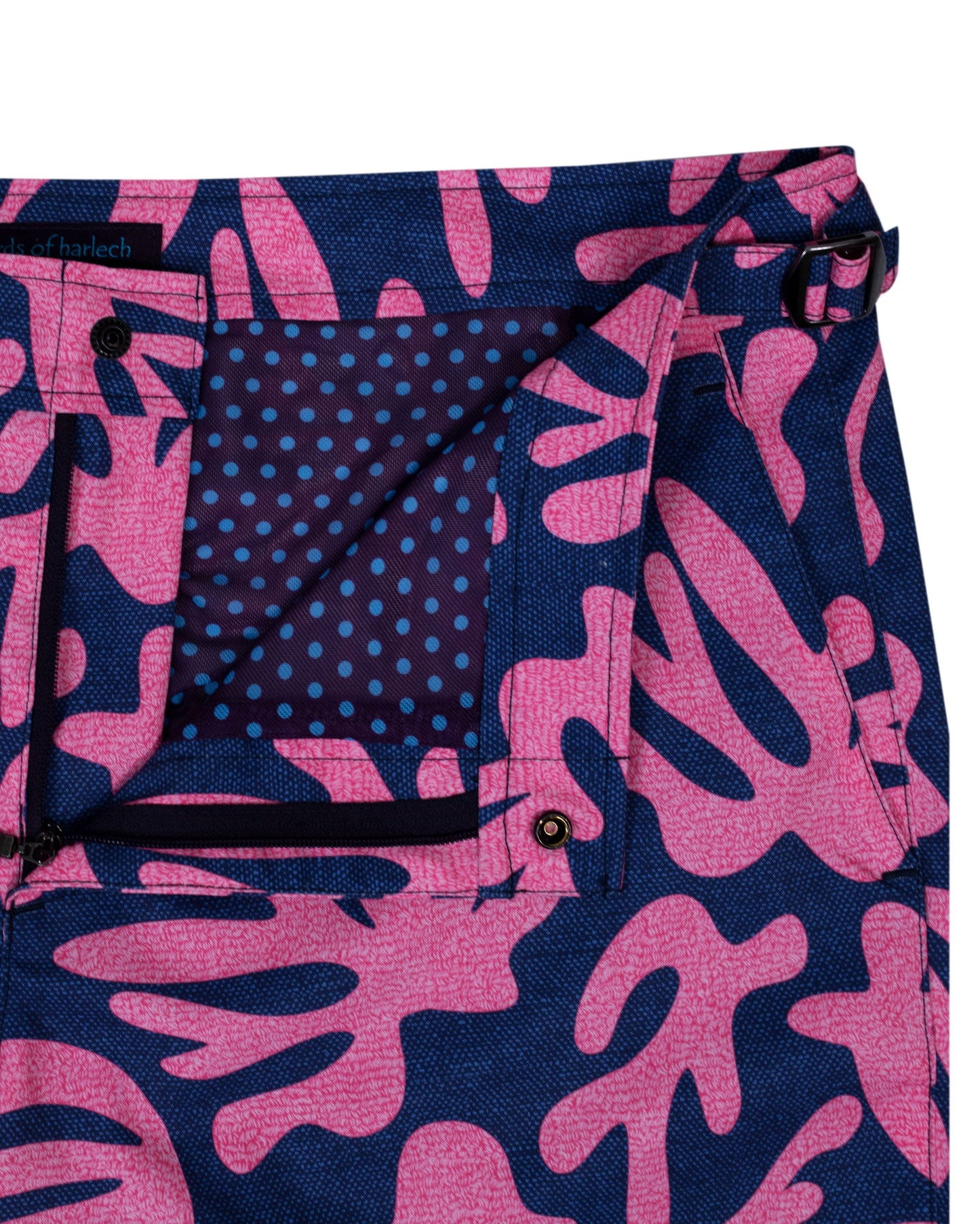 POOL LOOP CORAL CANVAS SWIM SHORT IN PINK