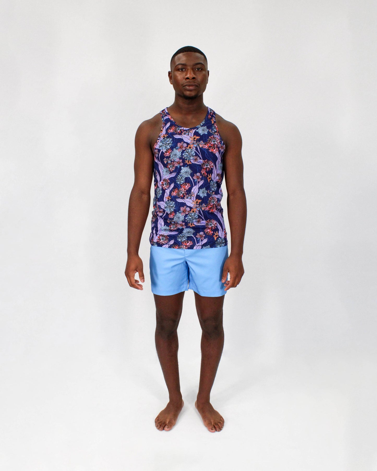 POOL OXFORD BADESHORTS - BLAU