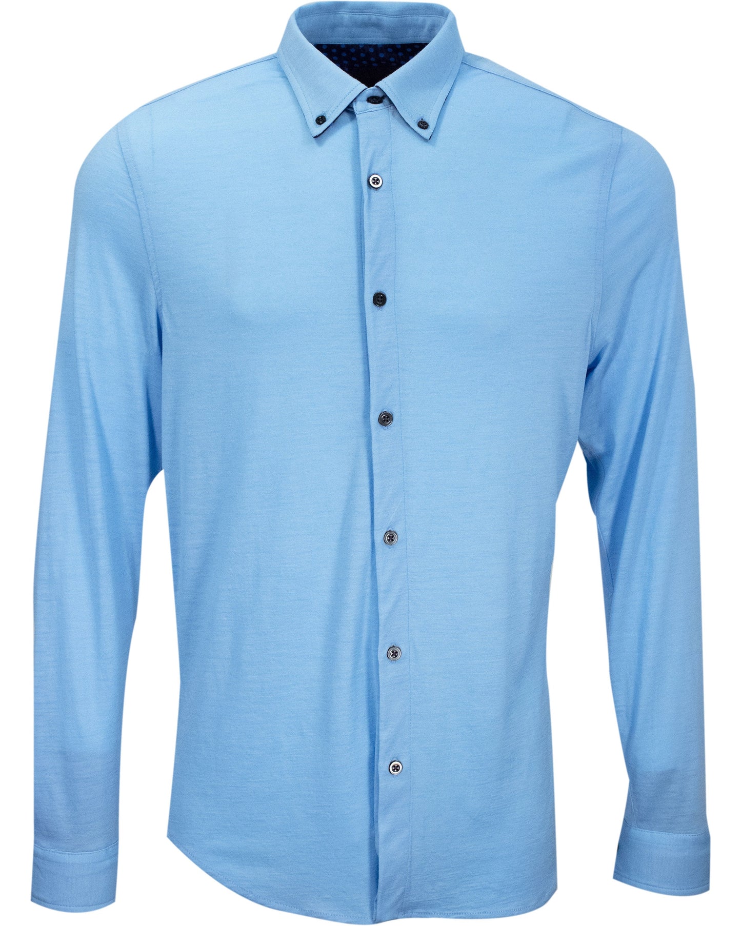 SHAWN MERINO SHIRT - BLUE