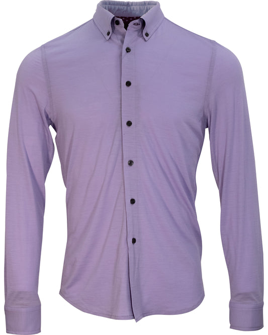 SHAWN MERINO SHIRT IN LAVENDER