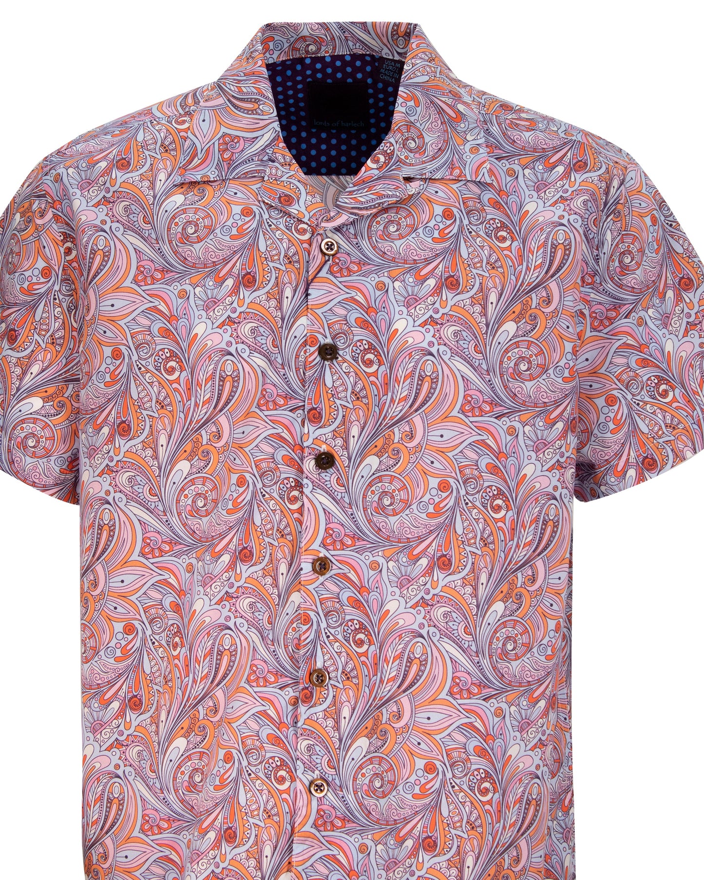 RALPH PARASOL PAISLEY CAMP SHIRT IN NEAPOLITAN