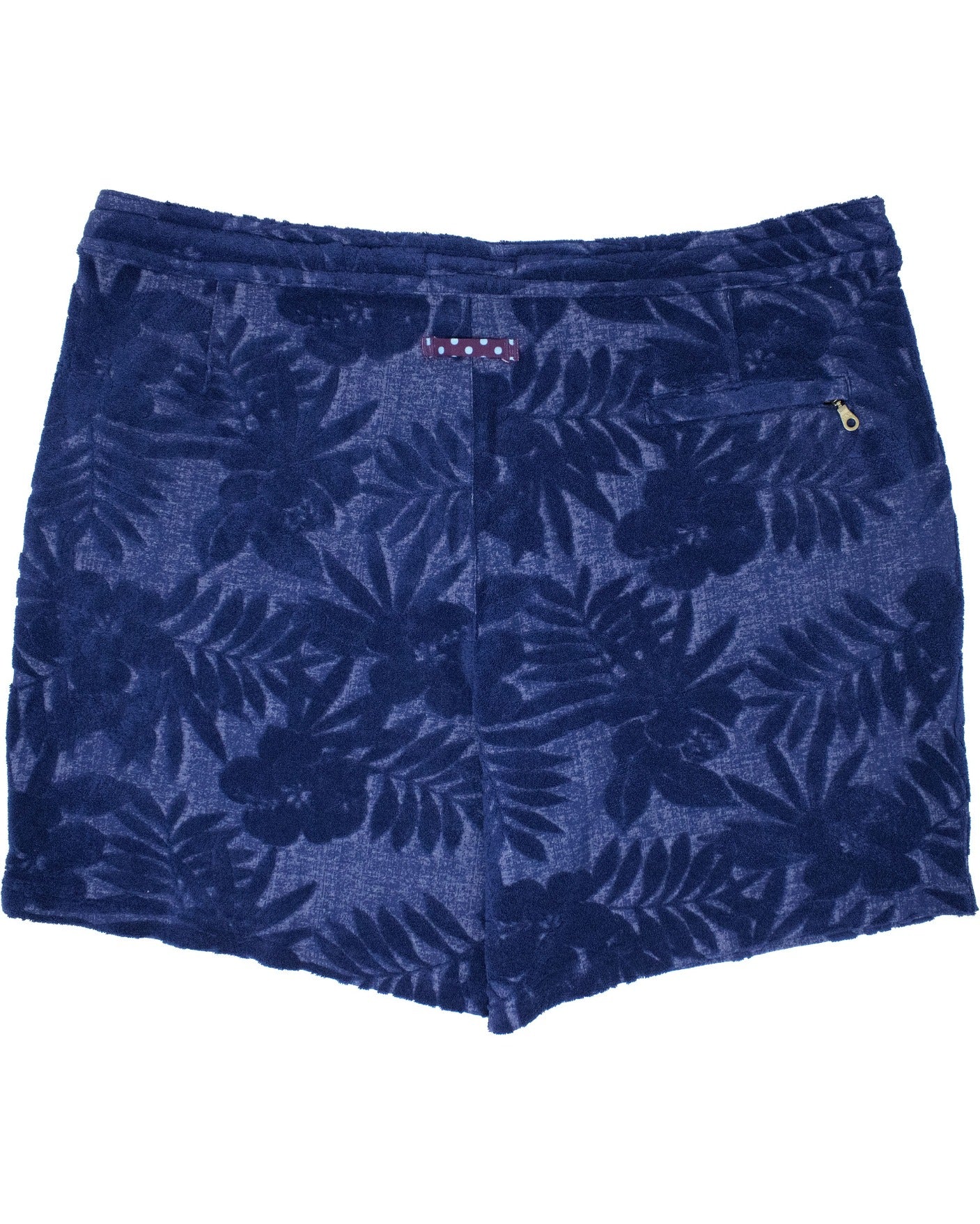 SAM FARM FLORAL TOWEL SHORT - NAVY