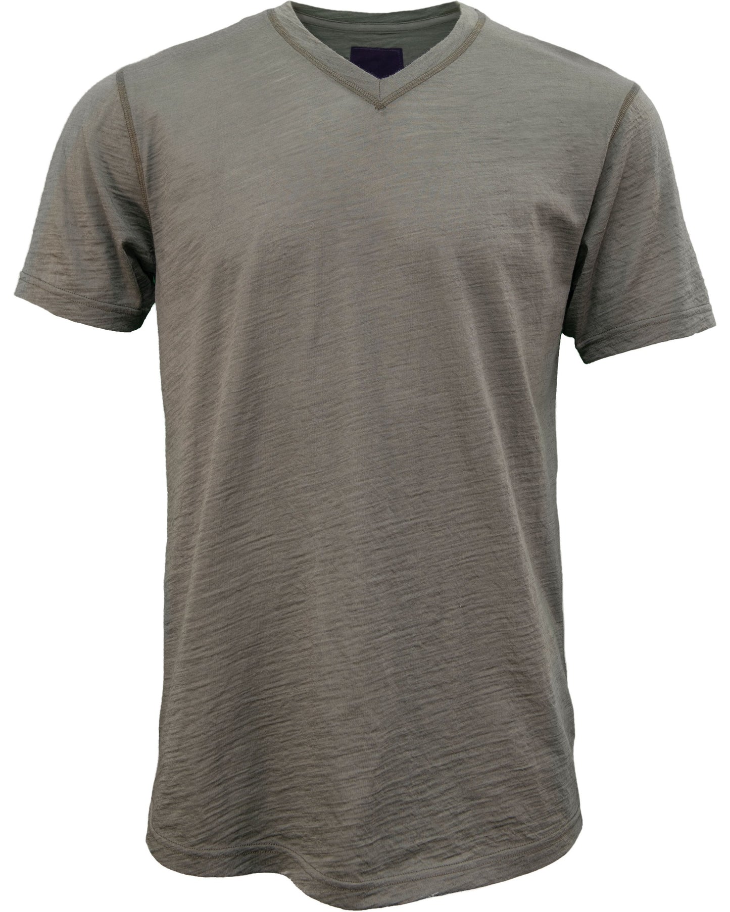 VICTOR MERINO V-AUSSCHNITT T-SHIRT – SALBEI