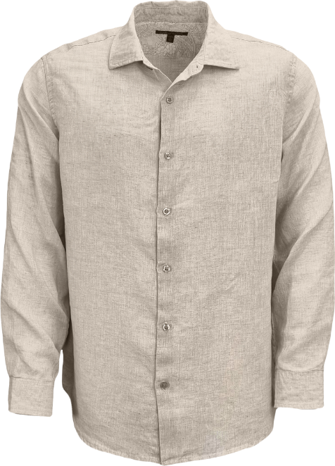 LIONEL LEINEN-BUTTON-DOWN-HEMD - NATUR