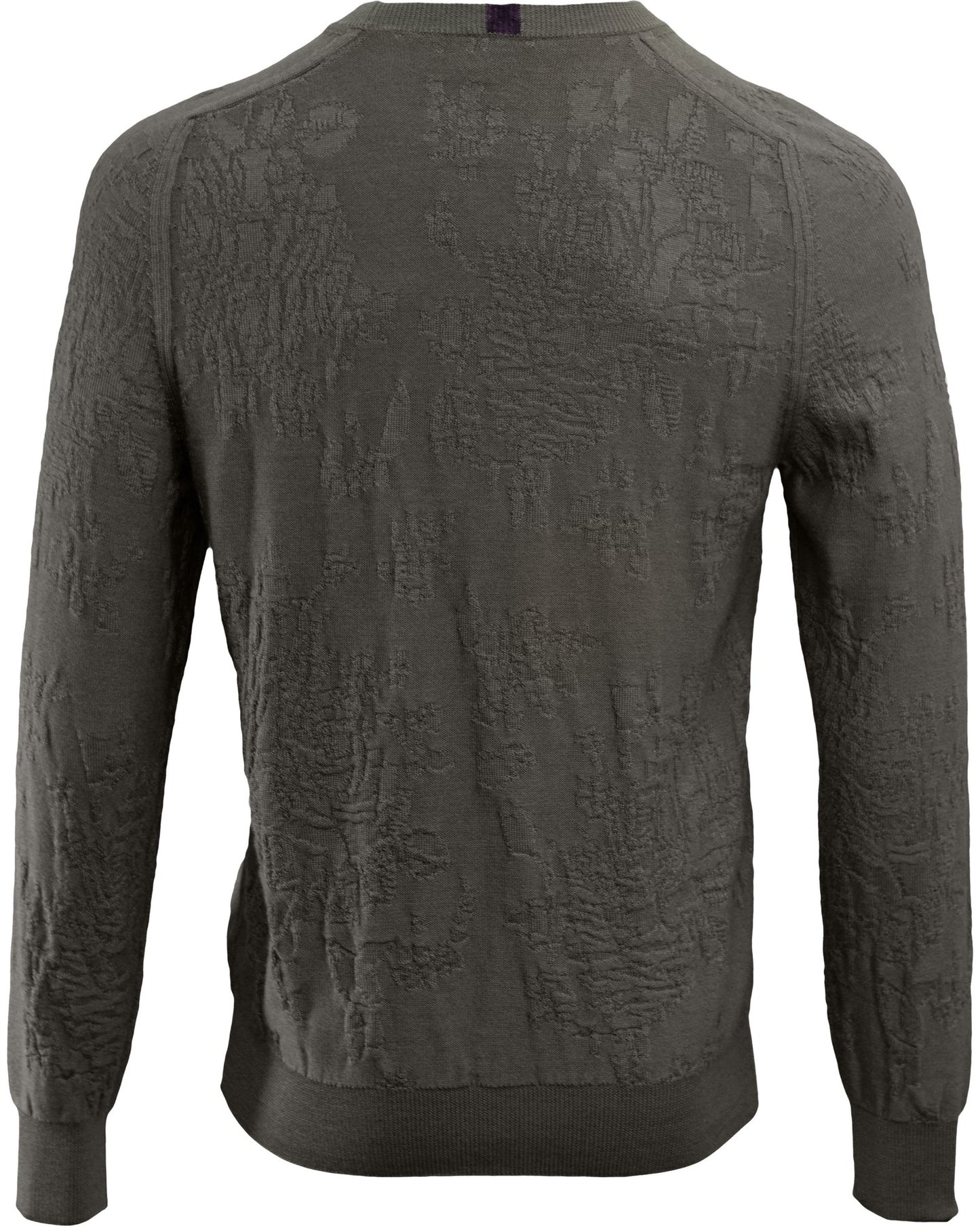 COLE FULLY FASHIONED MERINO CREWNECK SWEATER - SAGE