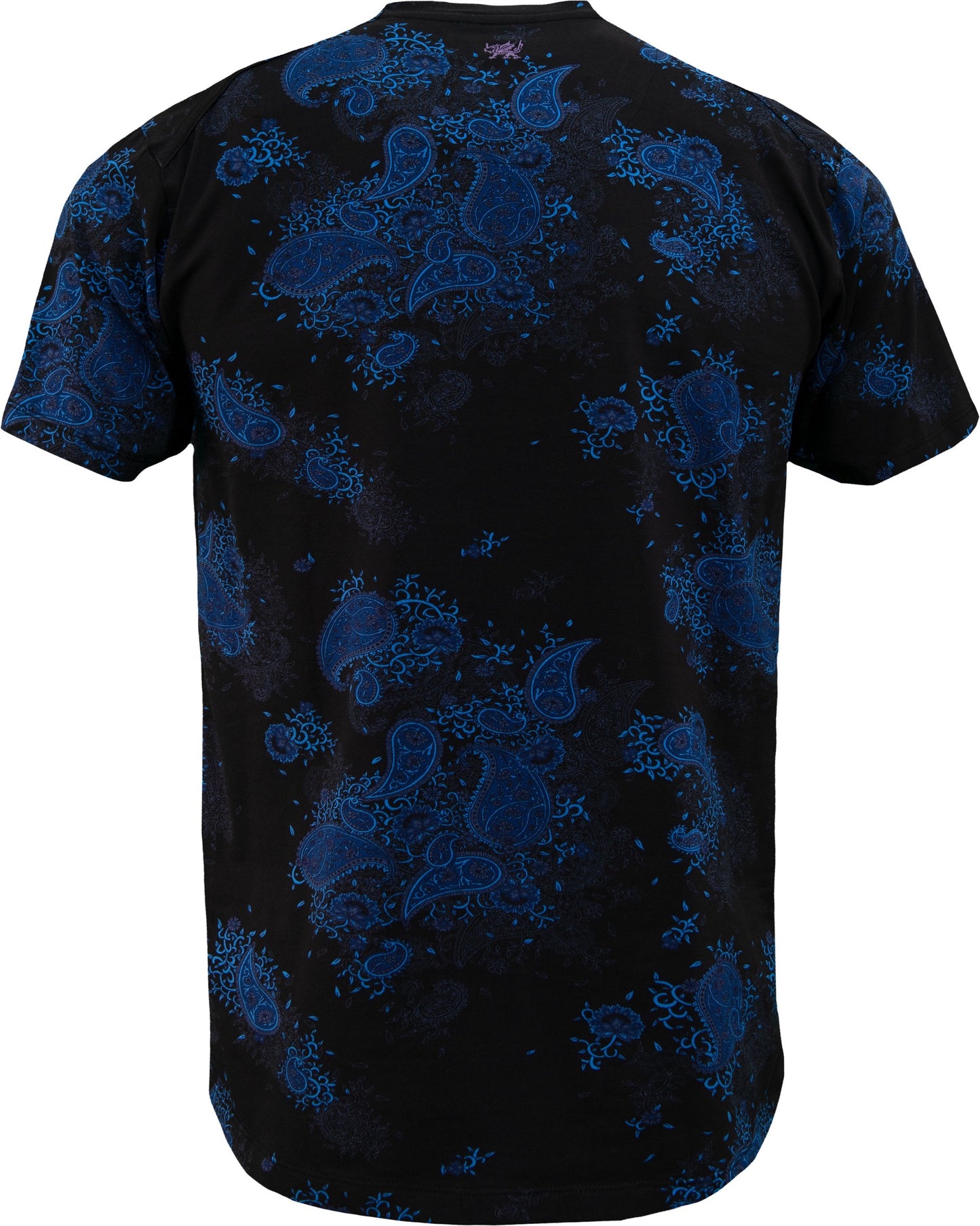 MAZE CAMPANIA FLORAL V-NECK TEE - BLACK