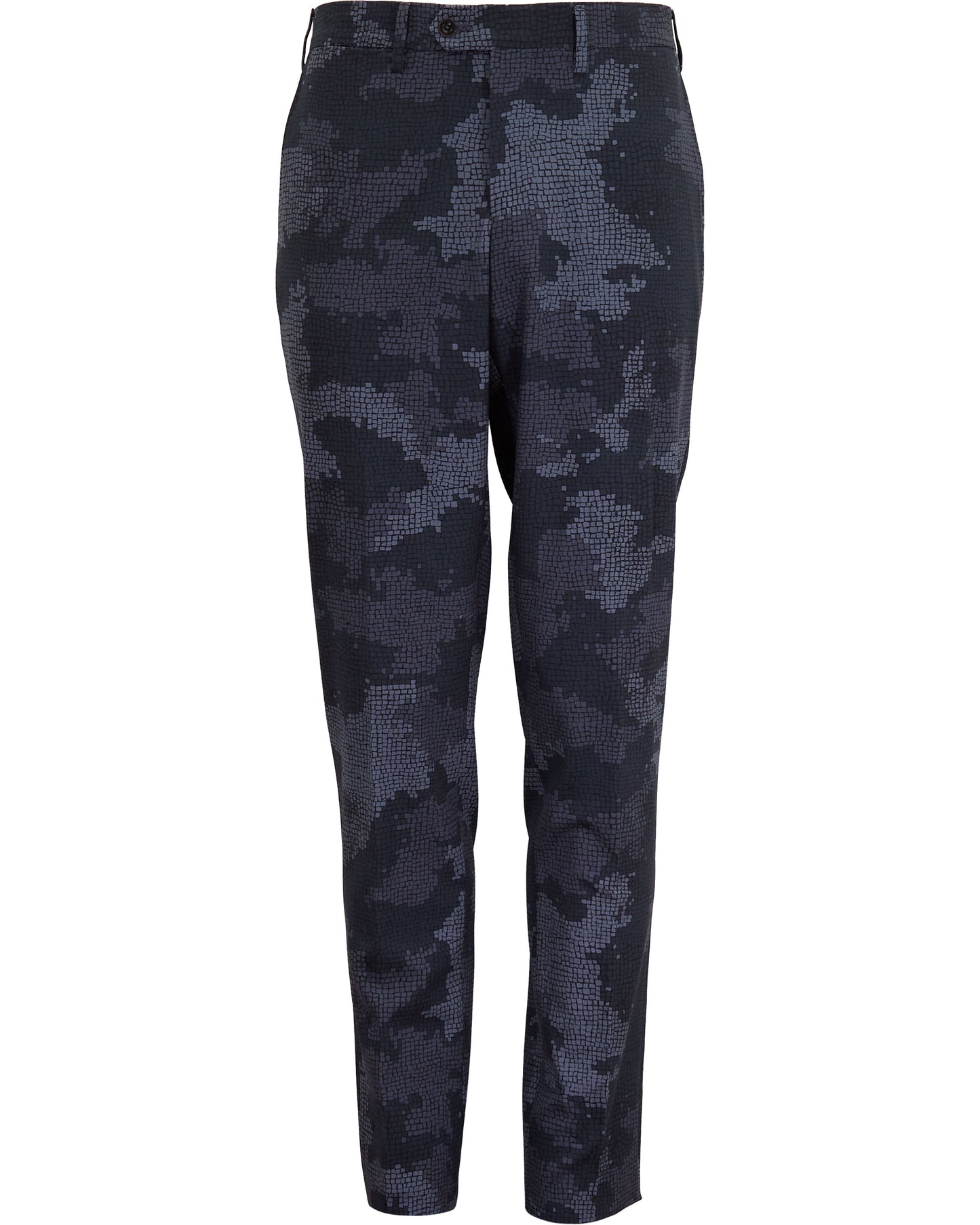 PAXTON CAMO MOSAIC  TAILORED WOOL PANT - COAL