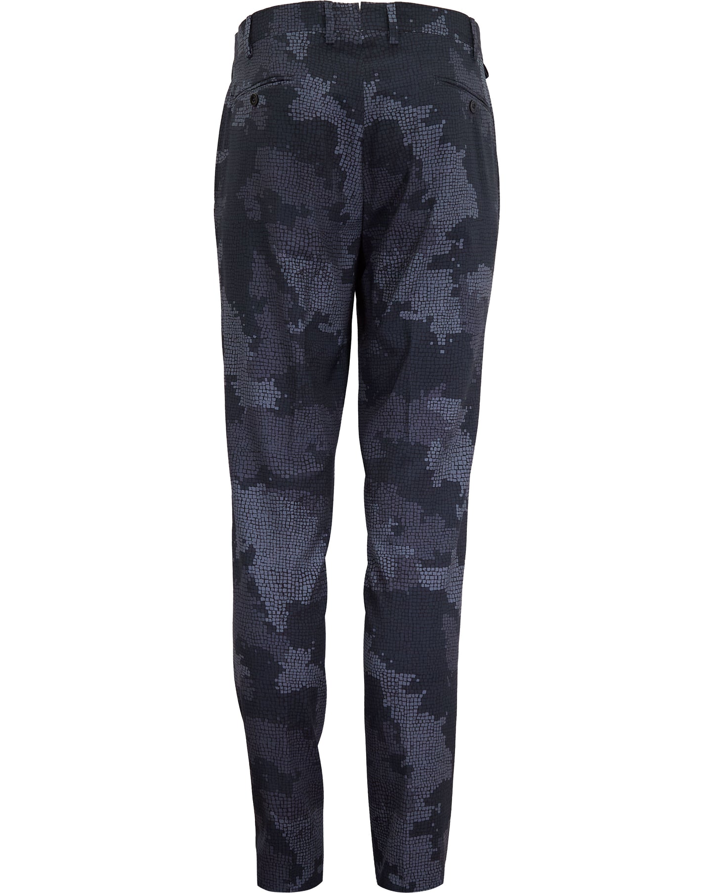 PAXTON CAMO MOSAIC  TAILORED WOOL PANT - COAL