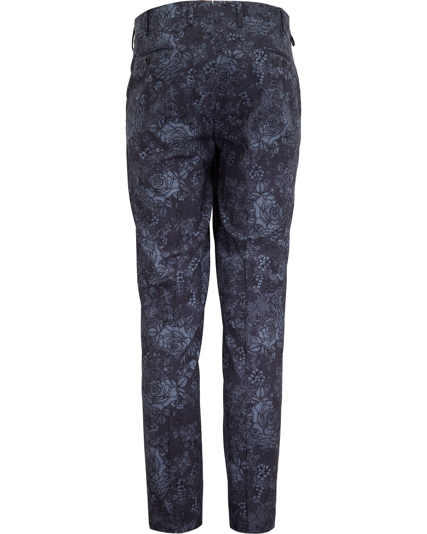 PAXTON ROMA FLORAL TAILORED WOOL PANT - CHAR