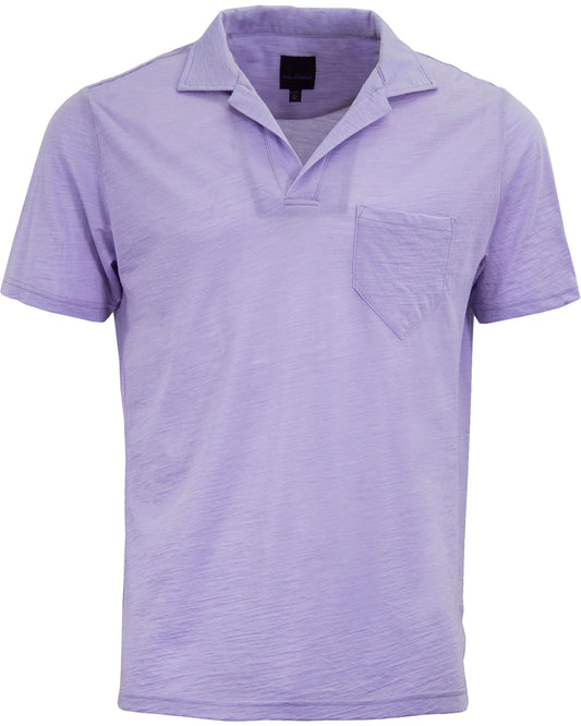 BOBBY MERINO JERSEY COLLARED SHIRT - LAVENDER