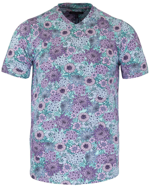 MAZE GARDEN PARTY V-AUSSCHNITT T-SHIRT - SPEARMINT