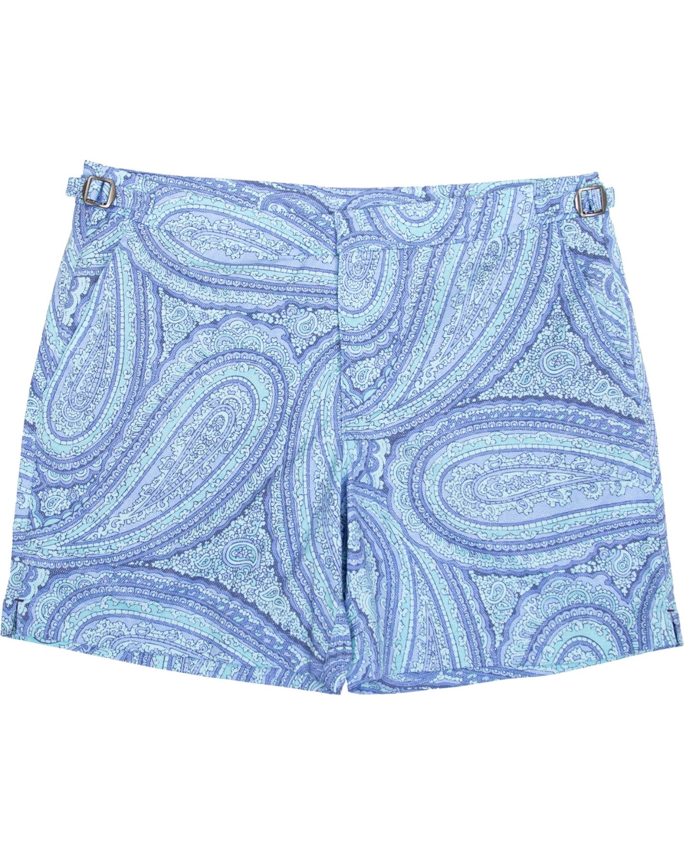 NEPTUNE PAISLEY OXFORD TAILORED BADESHORTS - BLAU