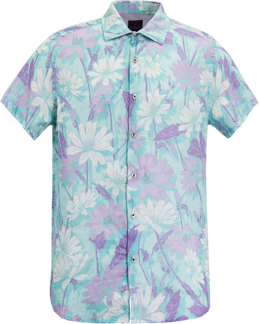 SERGIO SPRINGTIME LINEN SHIRT - SPEARMINT