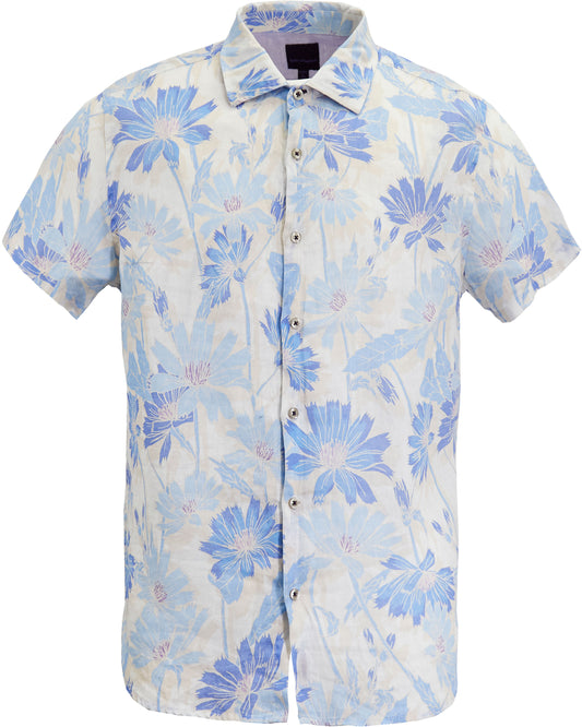 SERGIO SPRINGTIME LINEN SHIRT - WHITE