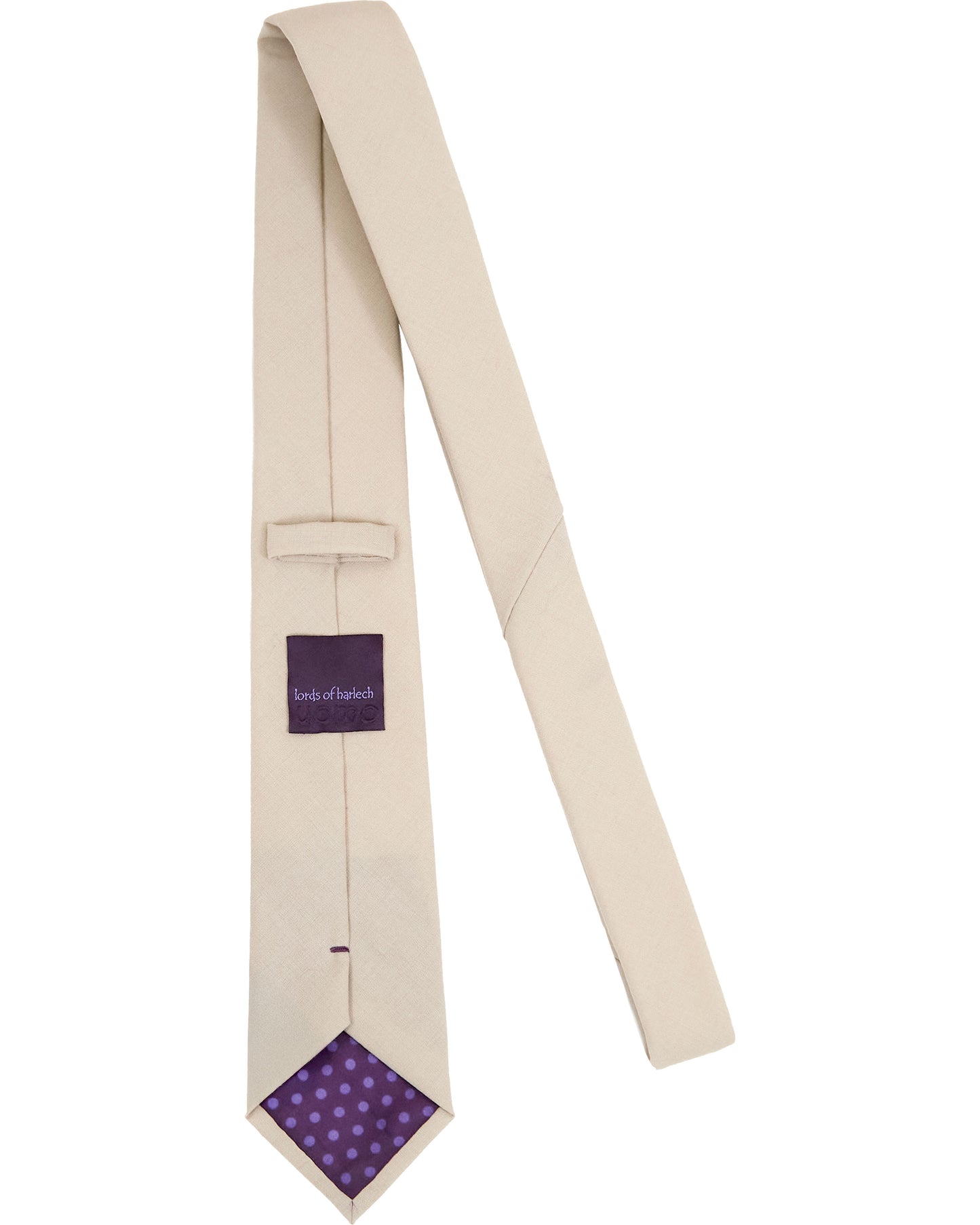 TADDEO MERINO TIE - LIMESTONE