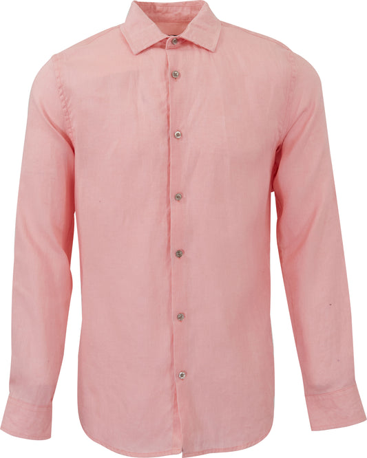LIONEL LEINEN-BUTTON-DOWN-HEMD – FRISCHES ROSA