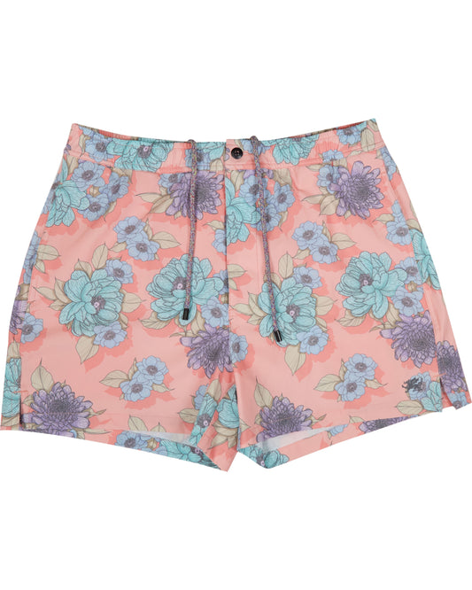 QUACK FLOWER BED SWIM SHORT - PINK