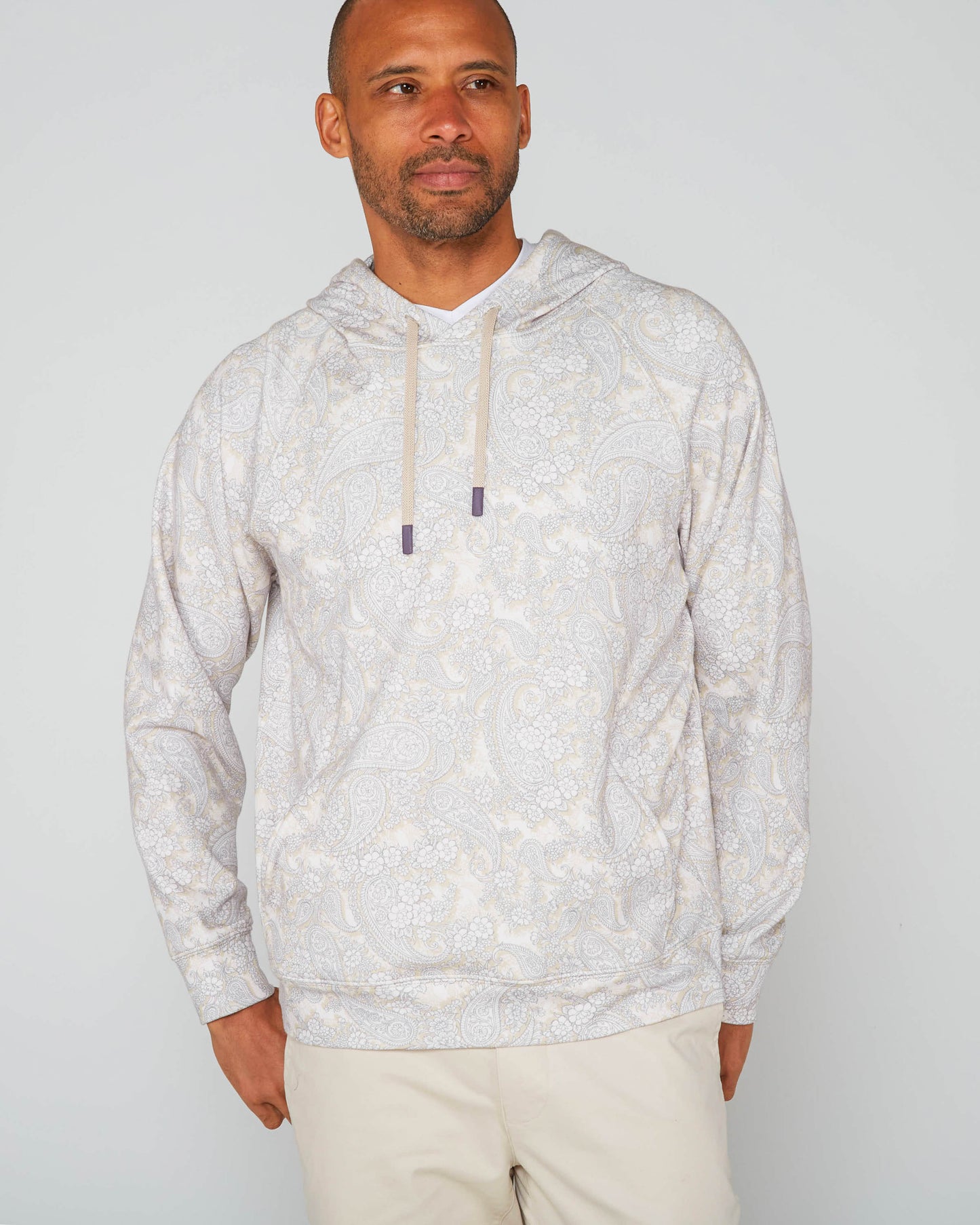 HANK PAISLEY ROMANCE HOODIE - IVORY
