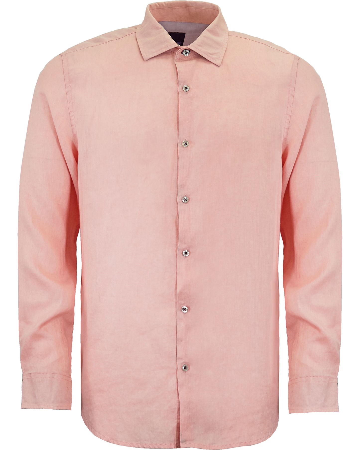 LAURENT LINNEN OVERHEMD - ROZE