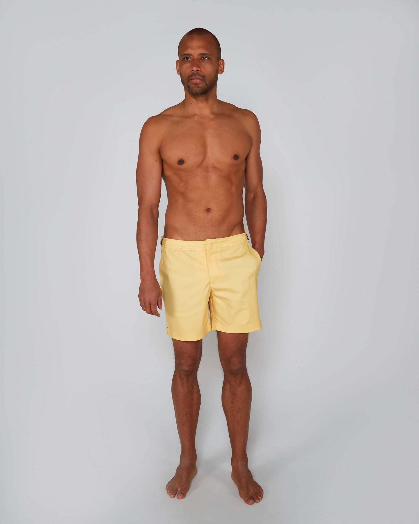 NEPTUNE OXFORD TAILORED SWIM SHORT - SUNSHINE