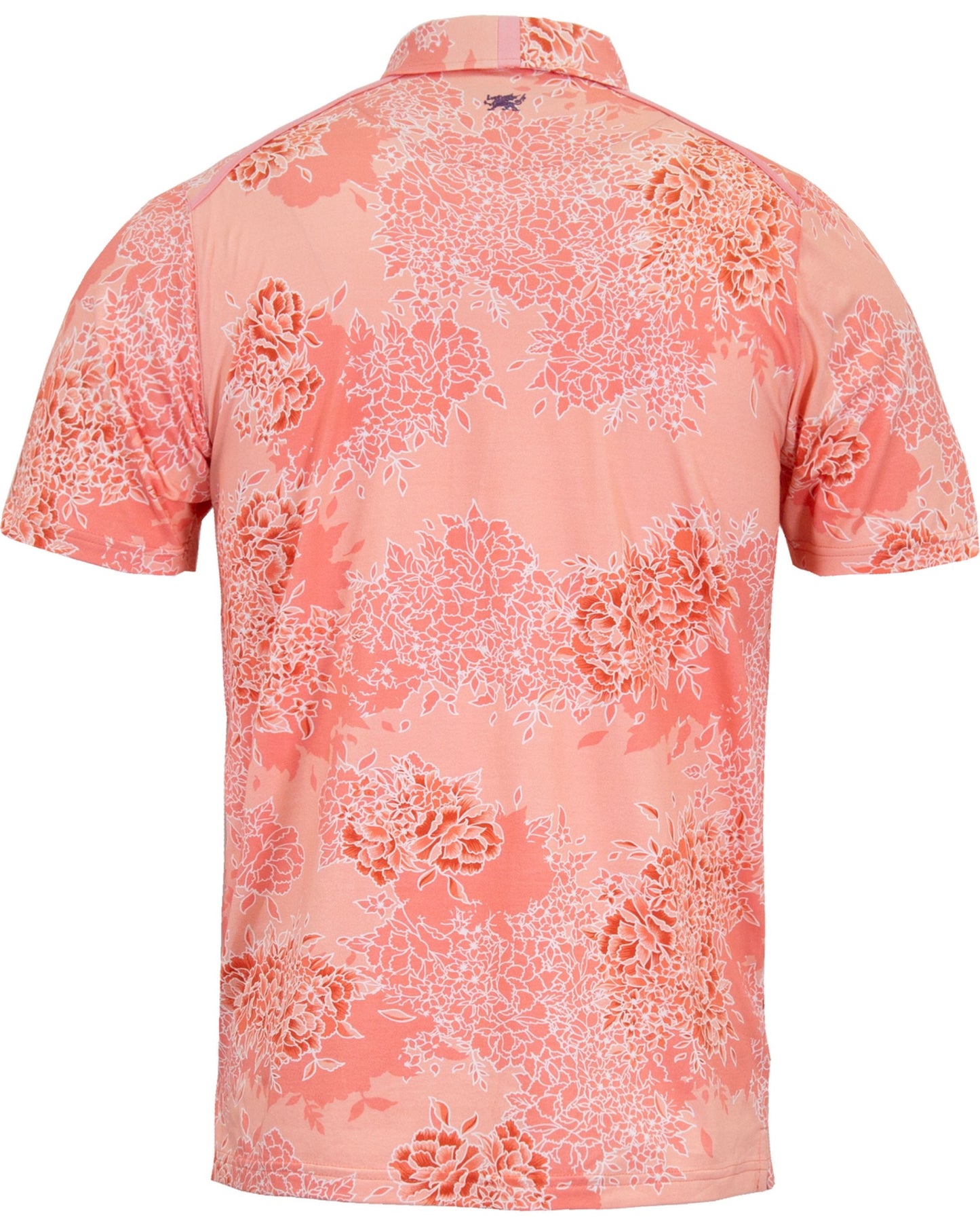 PIETRO BOUQUET ISLAND POLO SHIRT - PINK
