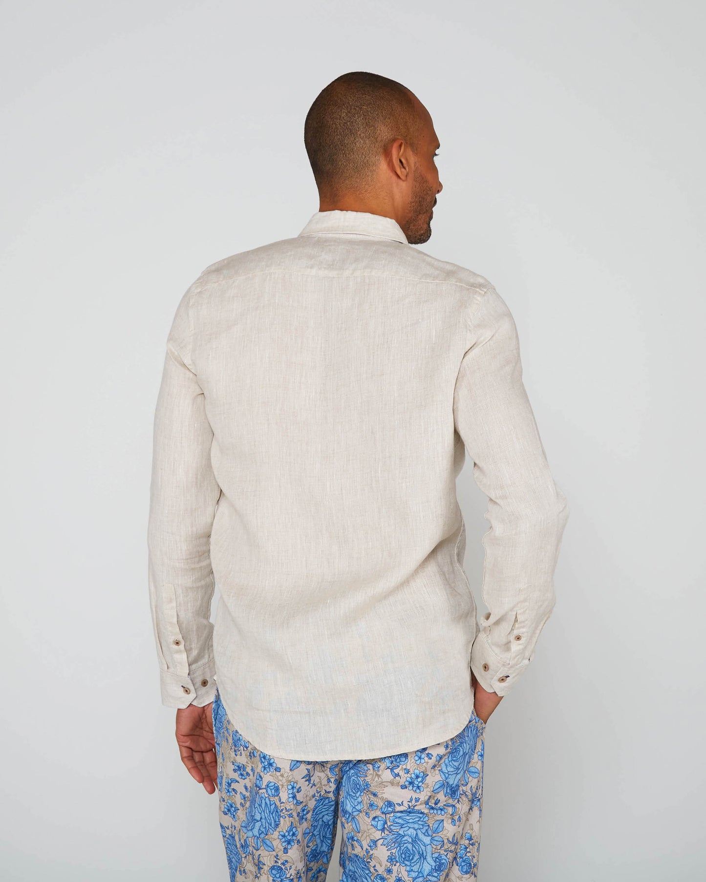 LAURENT LINEN SHIRT - NATURAL