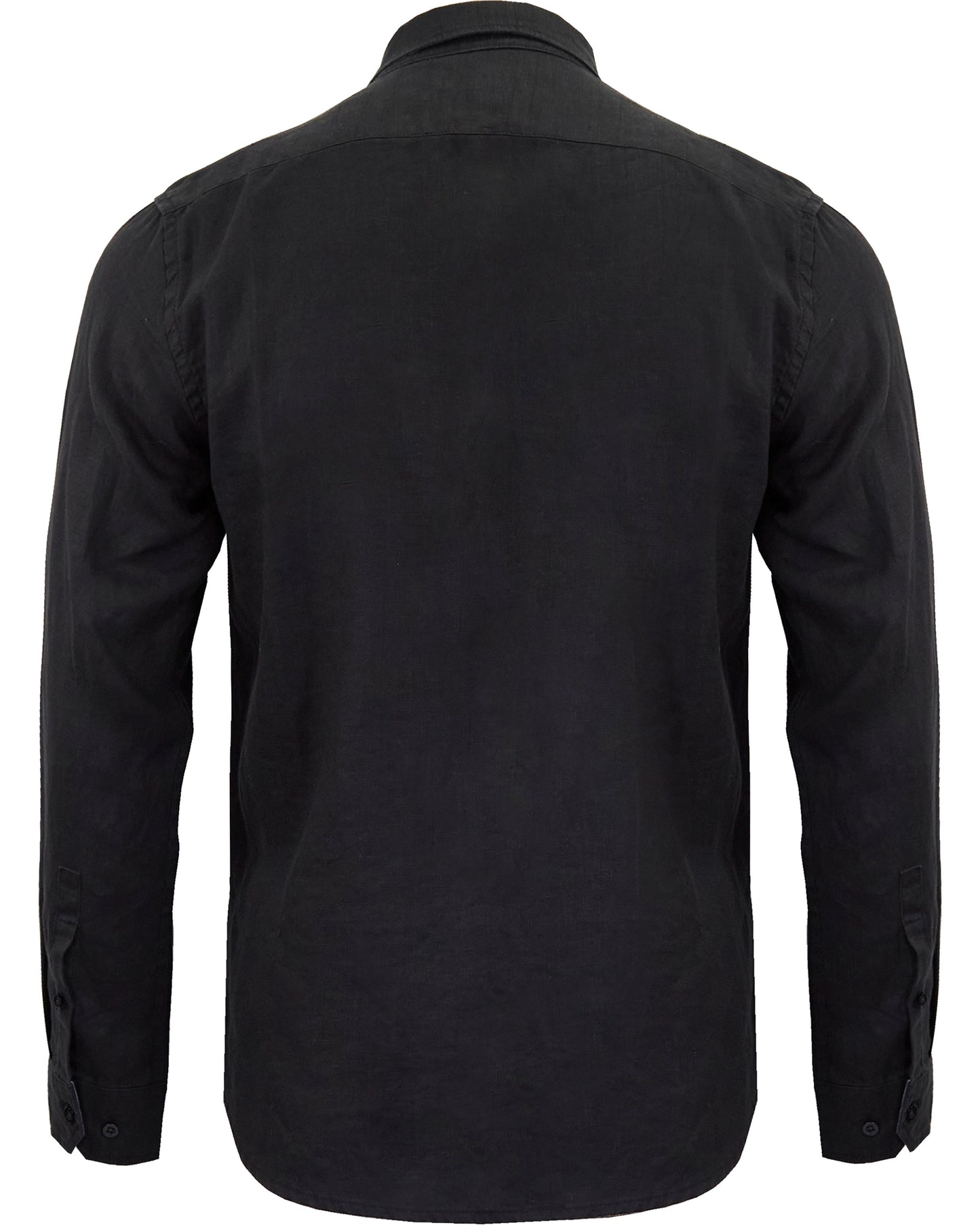 LIONEL LINEN SHIRT - BLACK
