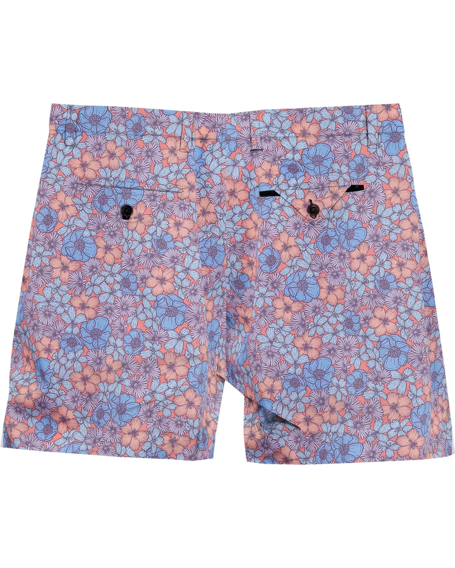 CLYDE DENSE FLORAL SHORT - PINK