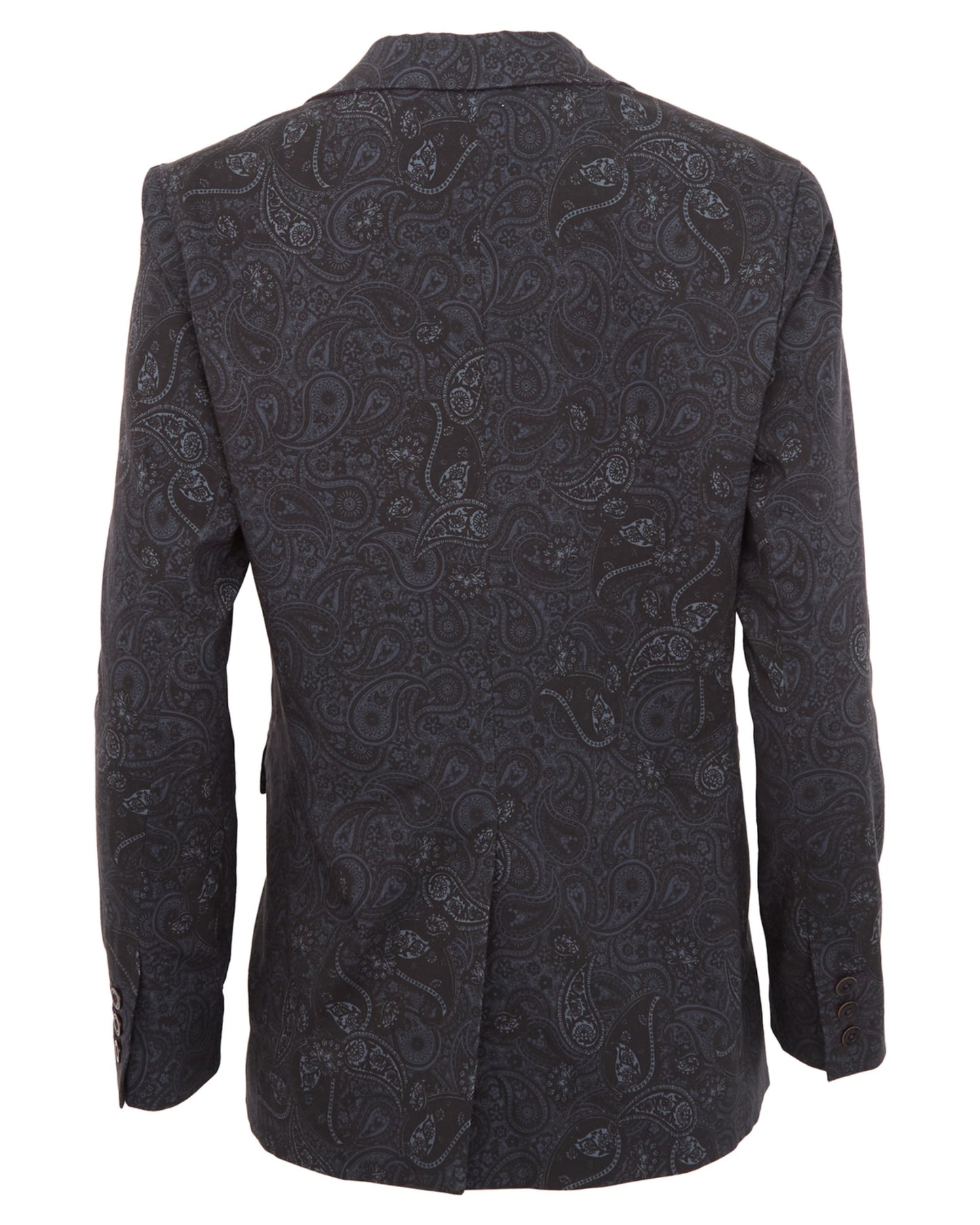JANE MONTGAT PAISLEY TAILORED BLAZER - BLACK