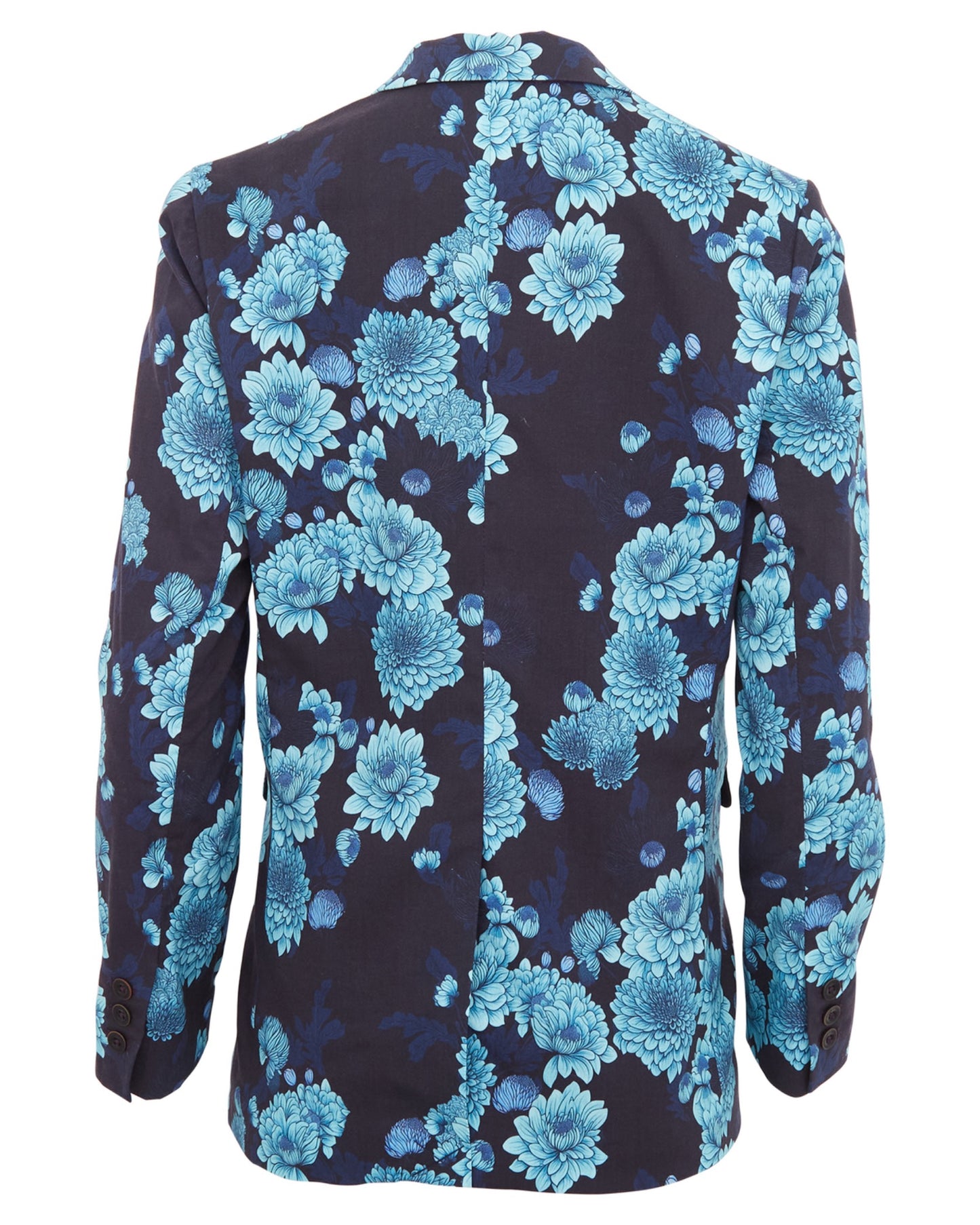 JANE SERIOUS FLORAL TAILORED BLAZER - NAVY