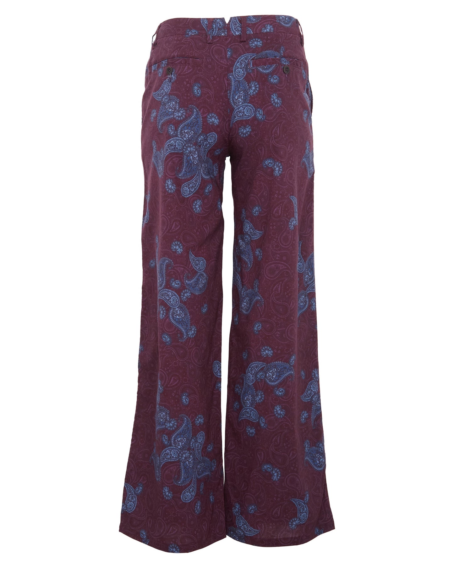 PHILLIS MONTGAT PAISLEY TAILORED PANT - PLUM