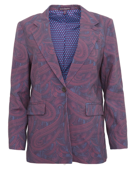 JULIA TAILORED JACKET - BADALONA PLUM