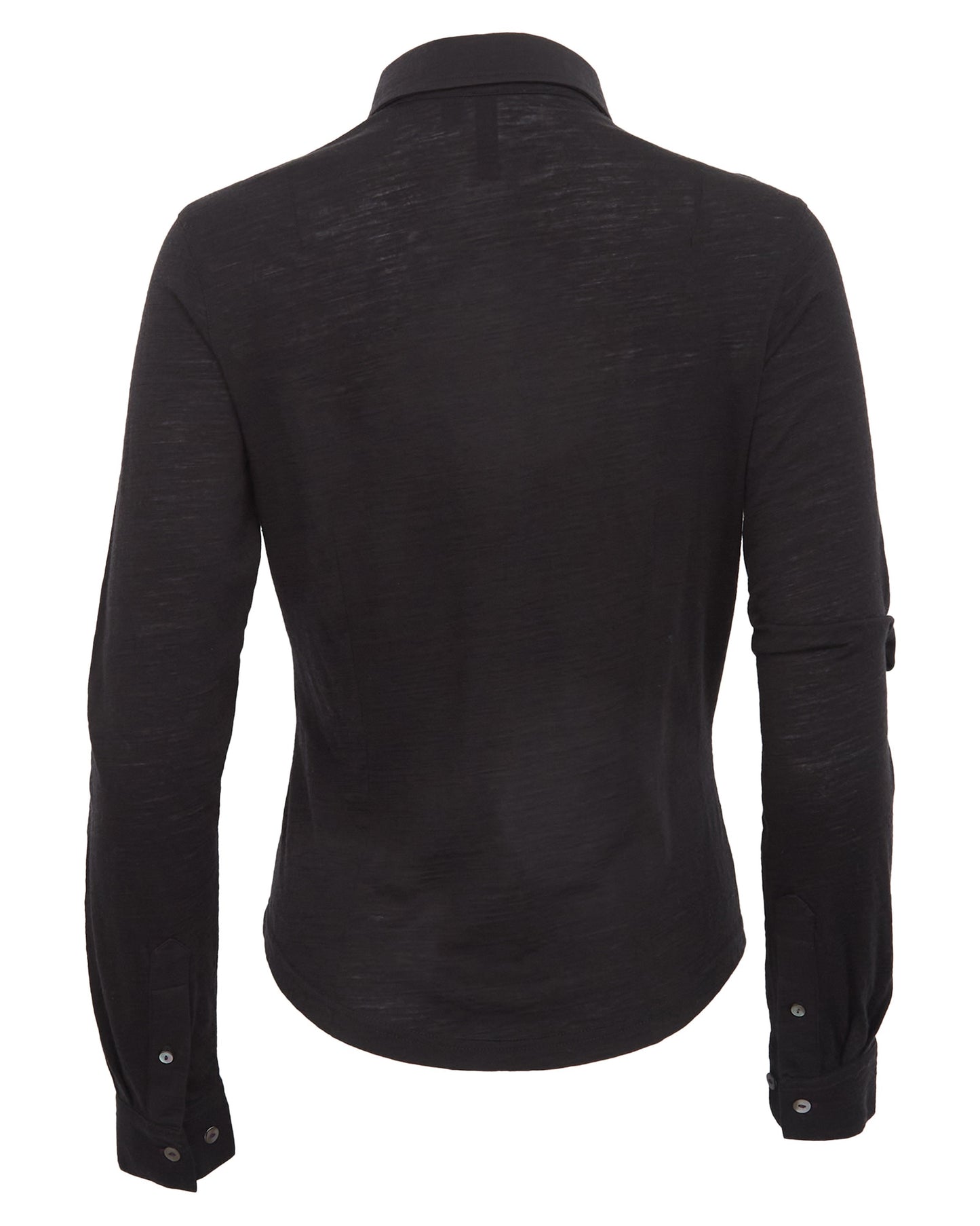 SCARLET MERINO SHIRT - BLACK