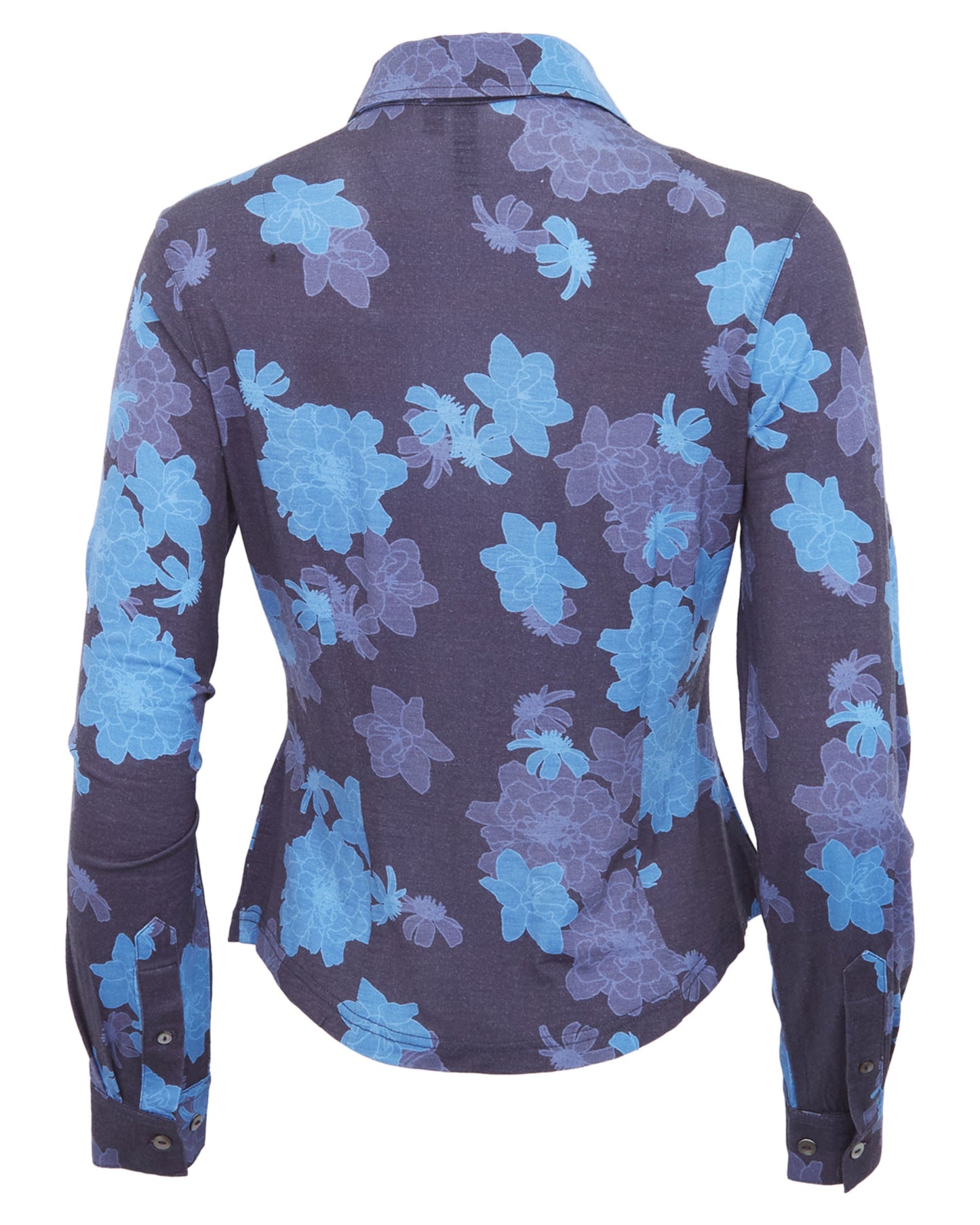 SCARLET MERINO SHIRT - SOFTBLOOM NAVY