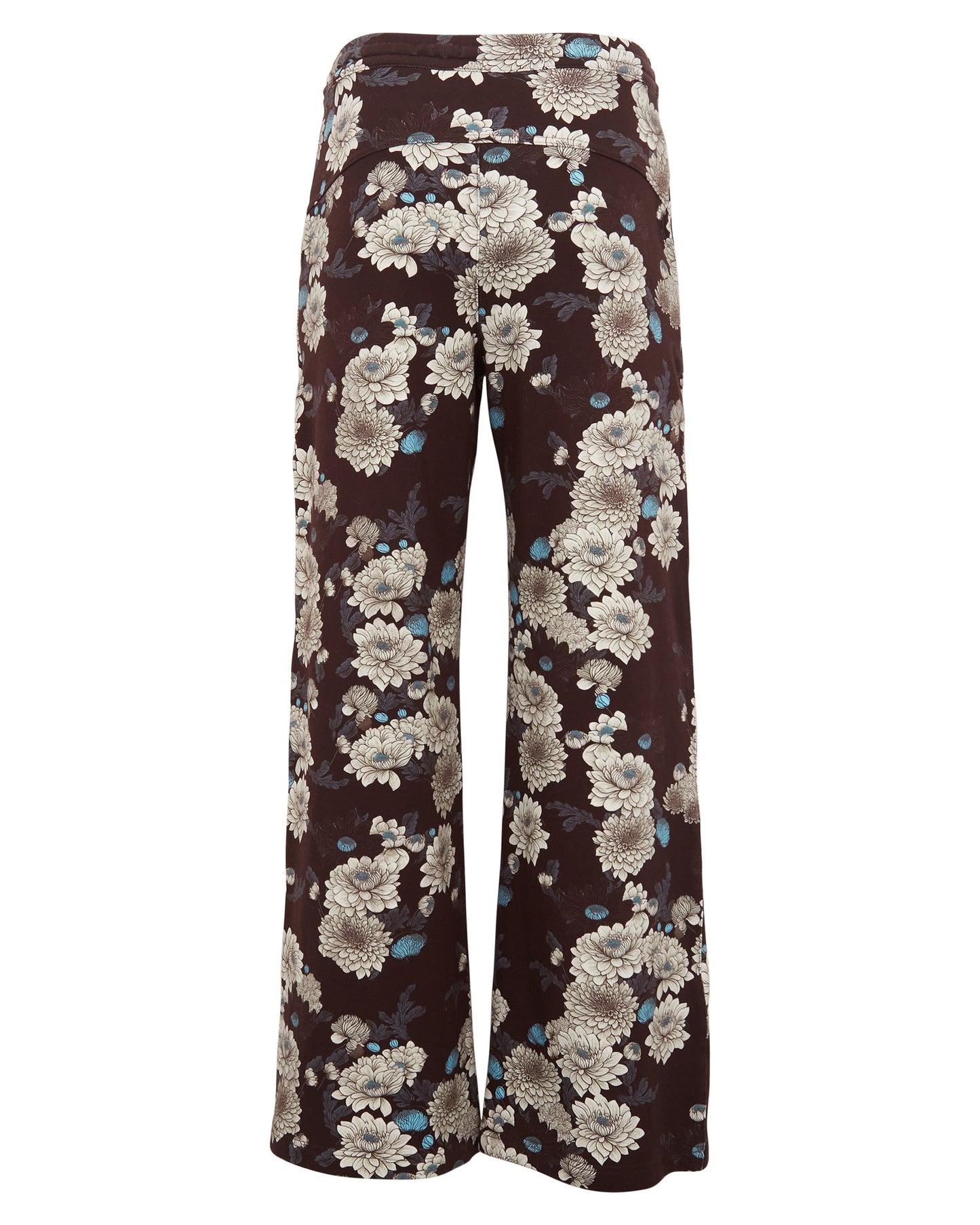 PAIGE SERIOUS FLORAL KNIT PANT - BLACK