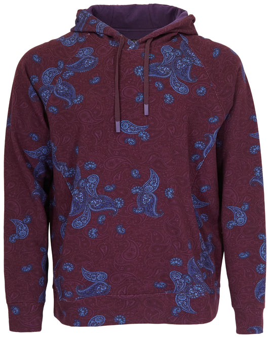 HANK MONTGAT PAISLEY HOODIE - PLUM