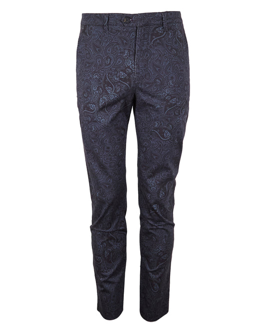 JACK MONTGAT PAISLEY PANT - BLACK