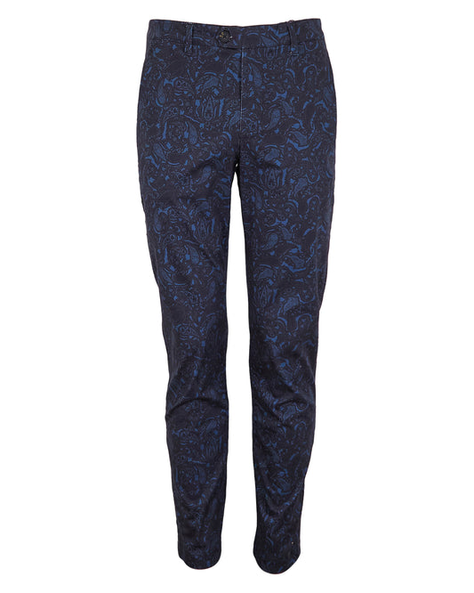 JACK MADRID PAISLEY PANT - NAVY