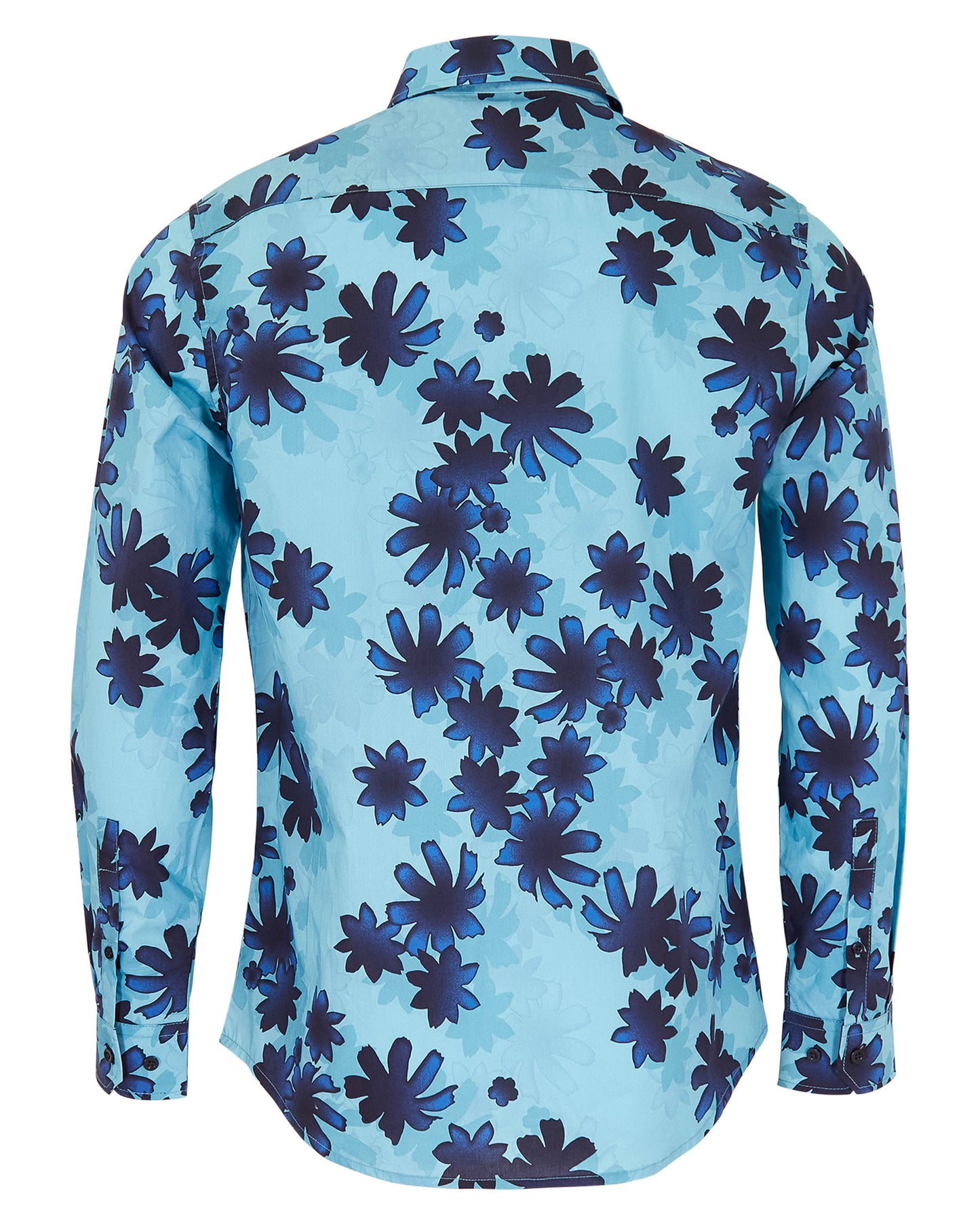 NORMAN RAMBLE FLORAL SHIRT - TEAL