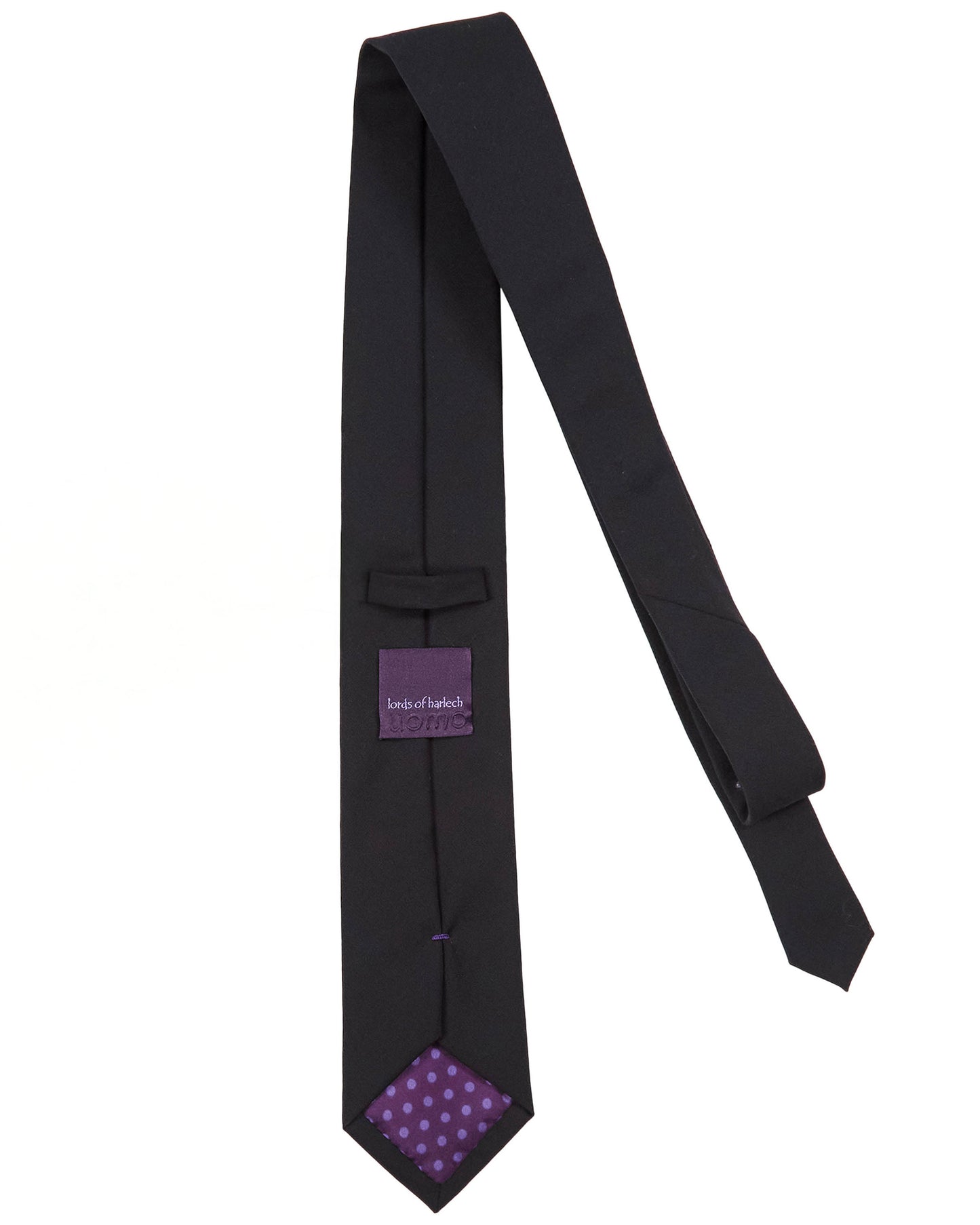 TADDEO MERINO TIE - BLACK