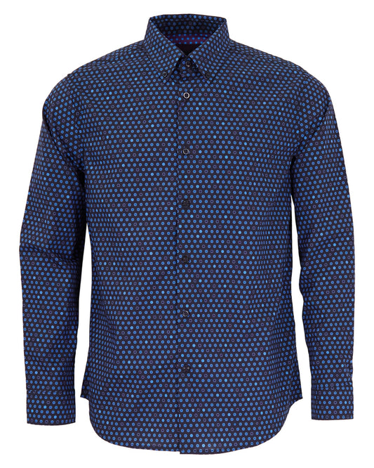 MITCHELL POLKAHALO SHIRT - NAVY