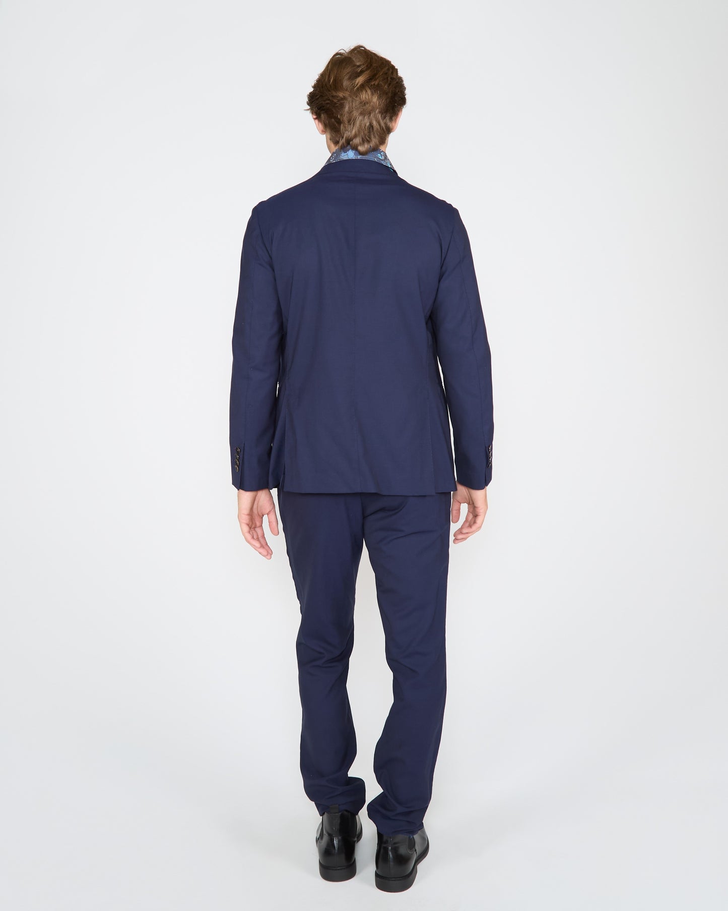 PAXTON TAILORED WOOL PANT - NAVY