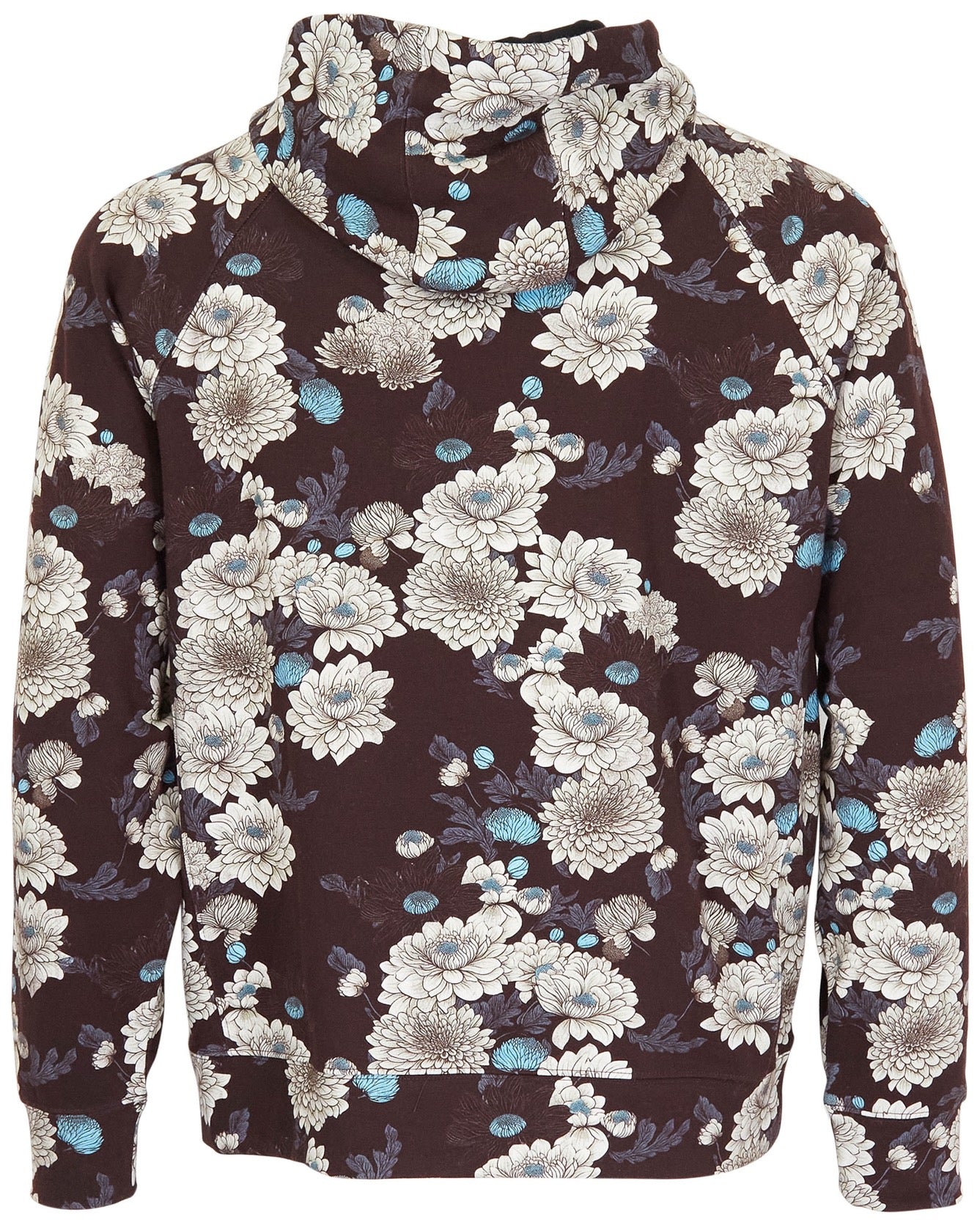 HANK SERIOUS FLORAL HOODIE - BLACK