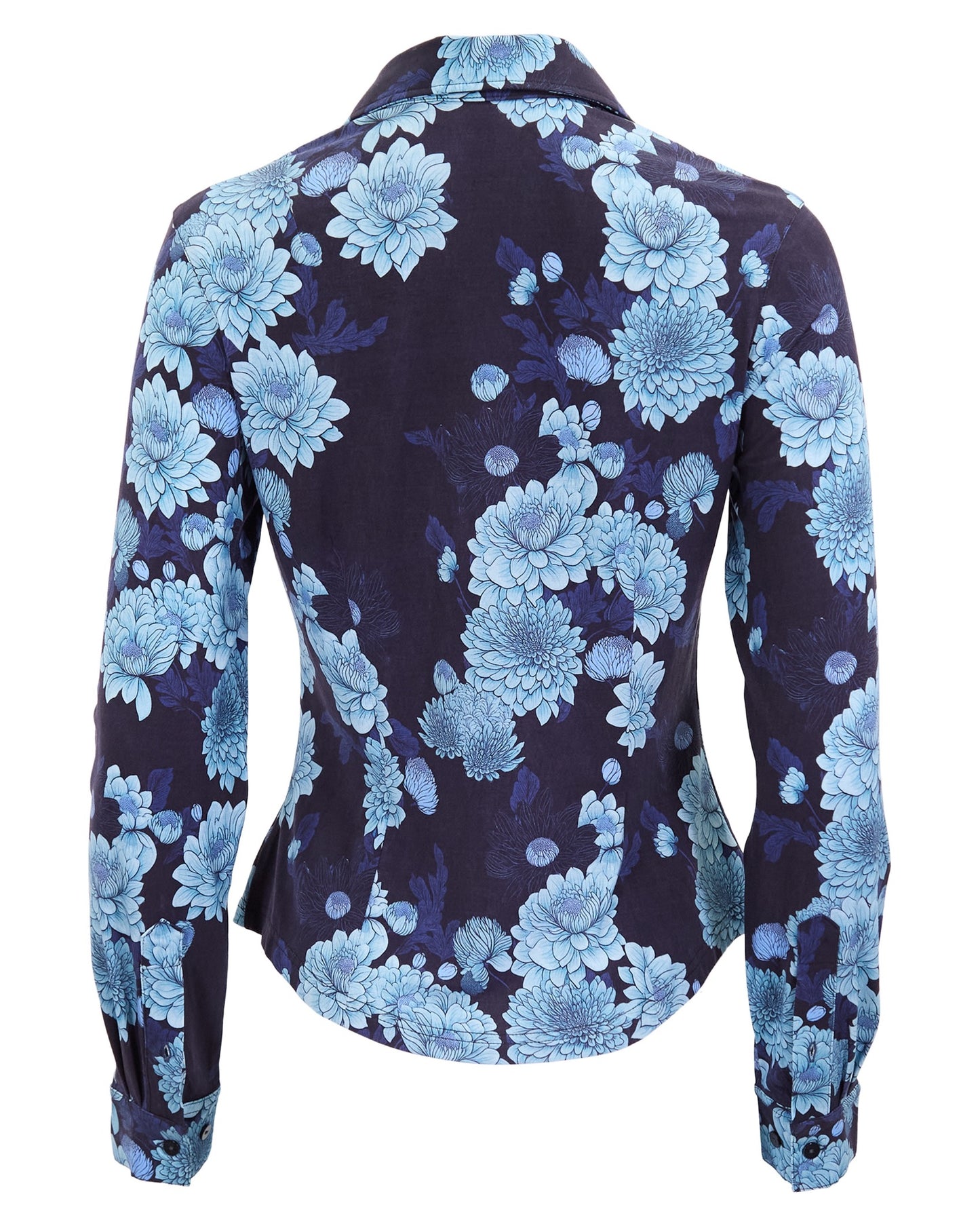 STEPHANIE SERIOUS FLORAL SHIRT - NAVY