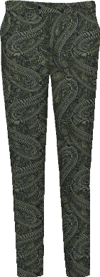 PICKFORD PAISLEY BADALONA SAGE MEN'S WOOL TAILORED PANT