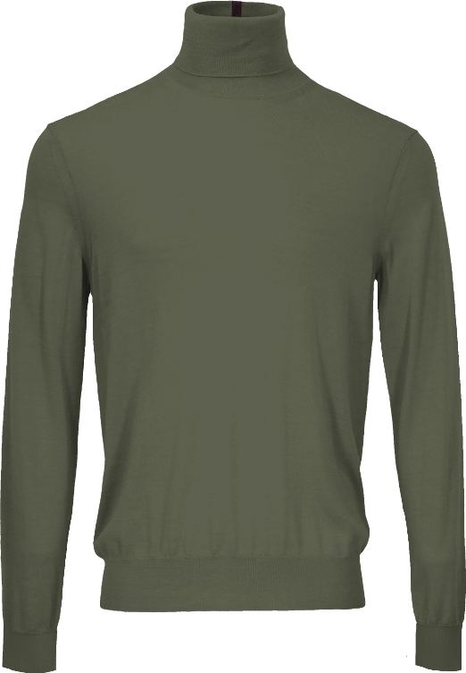RONALD SAGE MEN'S MERINO SILK CASHMERE TURTLENECK