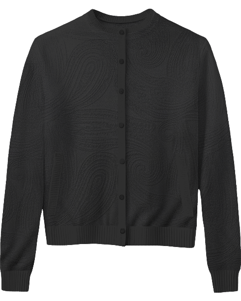 CORDELIA BLACK WOMEN'S MERINO CARDIGAN